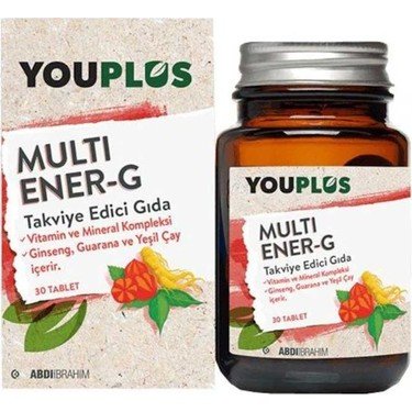 ABDİ İbrahim - Youplus Multi Ener-G Multivitamin 30 Tablet 8699514011194 | Fiyatı Özellikleri ve Faydaları